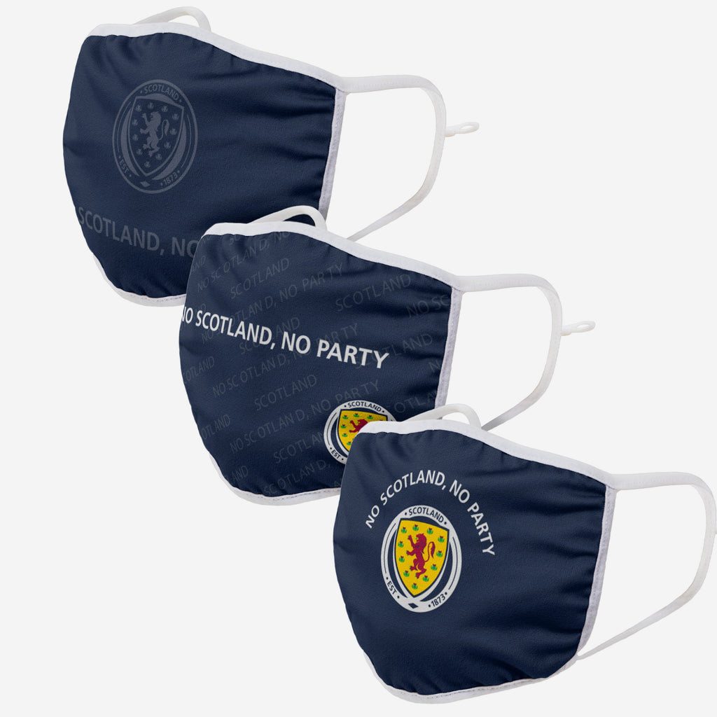 No Scotland No Party Adjustable 3 Pack Face Cover FOCO - FOCO.com | UK & IRE