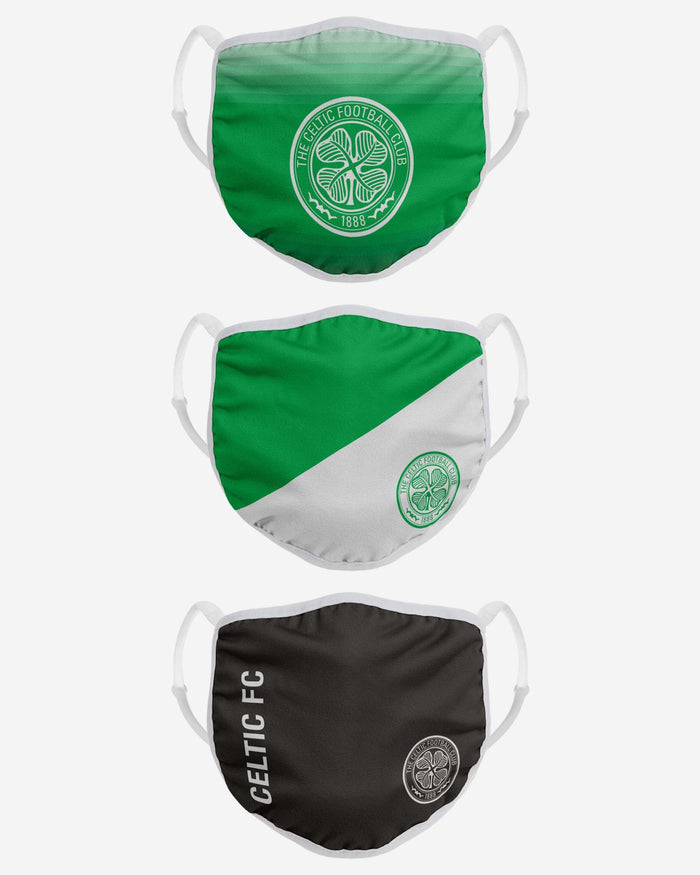 Celtic FC 3 Pack Adjustable Printed Face Cover FOCO - FOCO.com | UK & IRE