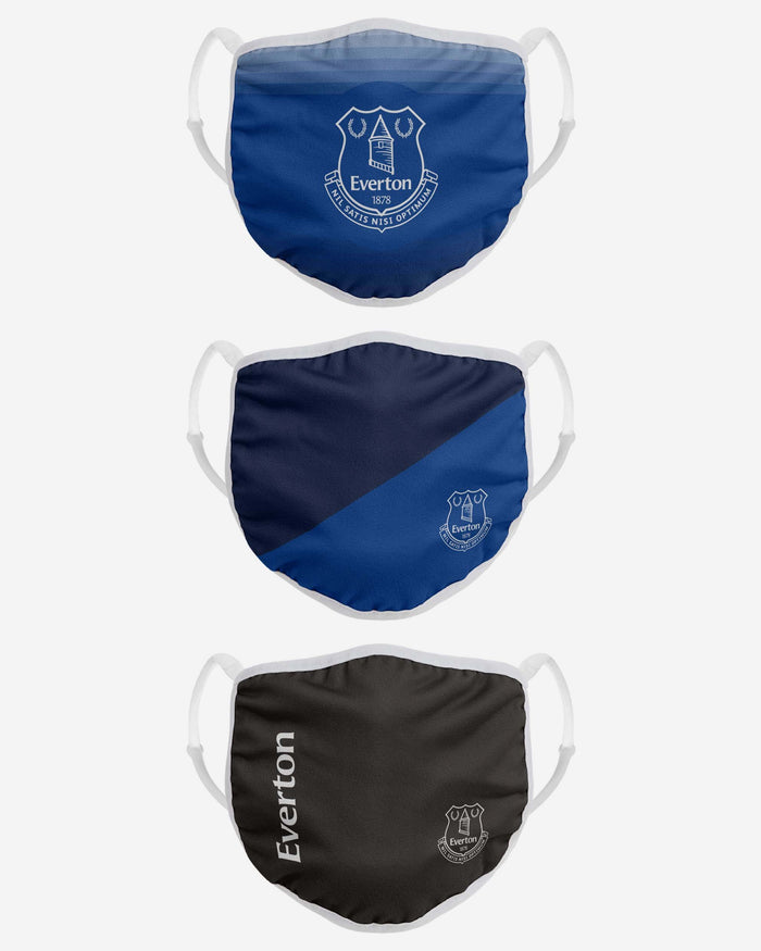Everton FC 3 Pack Adjustable Printed Face Cover FOCO - FOCO.com | UK & IRE