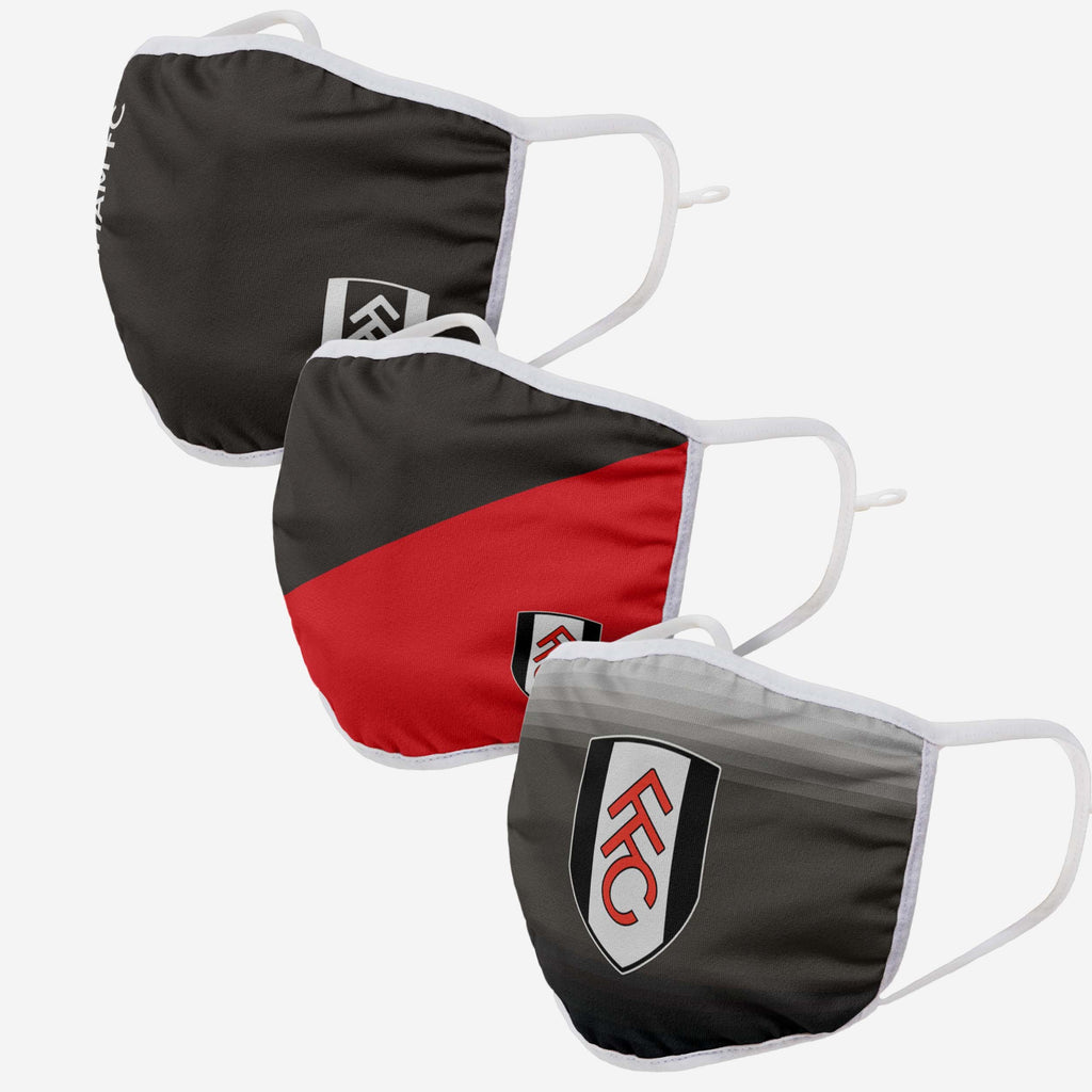 Fulham FC 3 Pack Adjustable Printed Face Cover FOCO - FOCO.com | UK & IRE