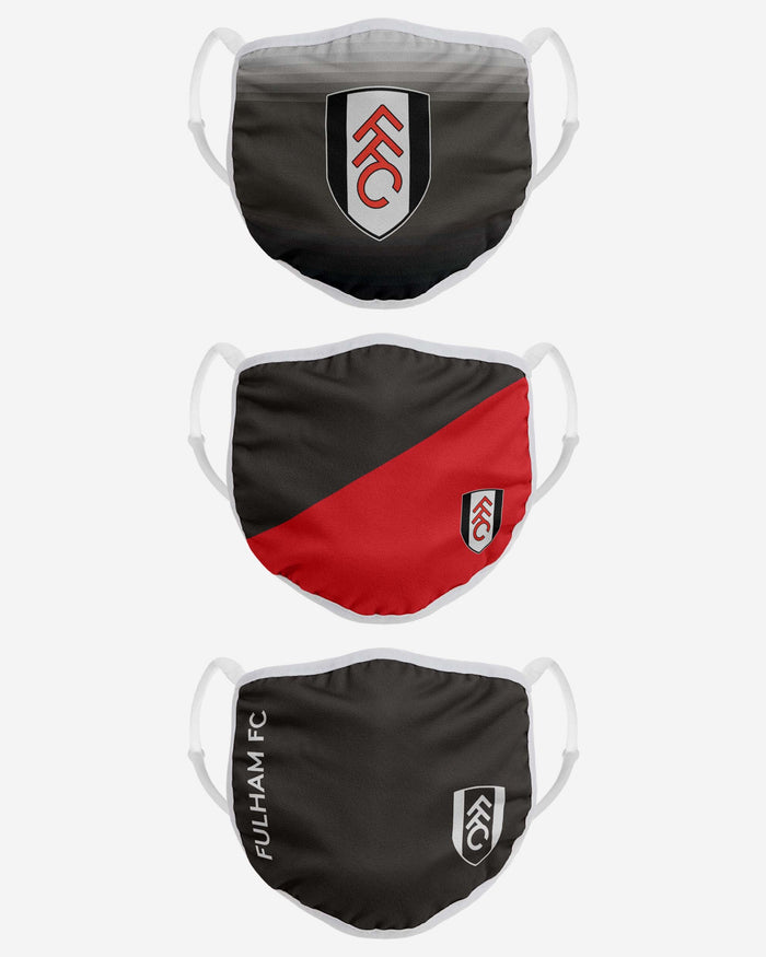 Fulham FC 3 Pack Adjustable Printed Face Cover FOCO - FOCO.com | UK & IRE