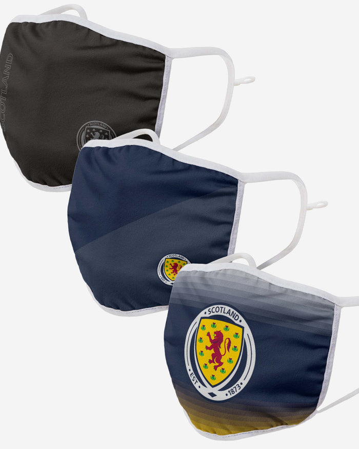 Scotland 3 Pack Adjustable Printed Face Cover FOCO - FOCO.com | UK & IRE