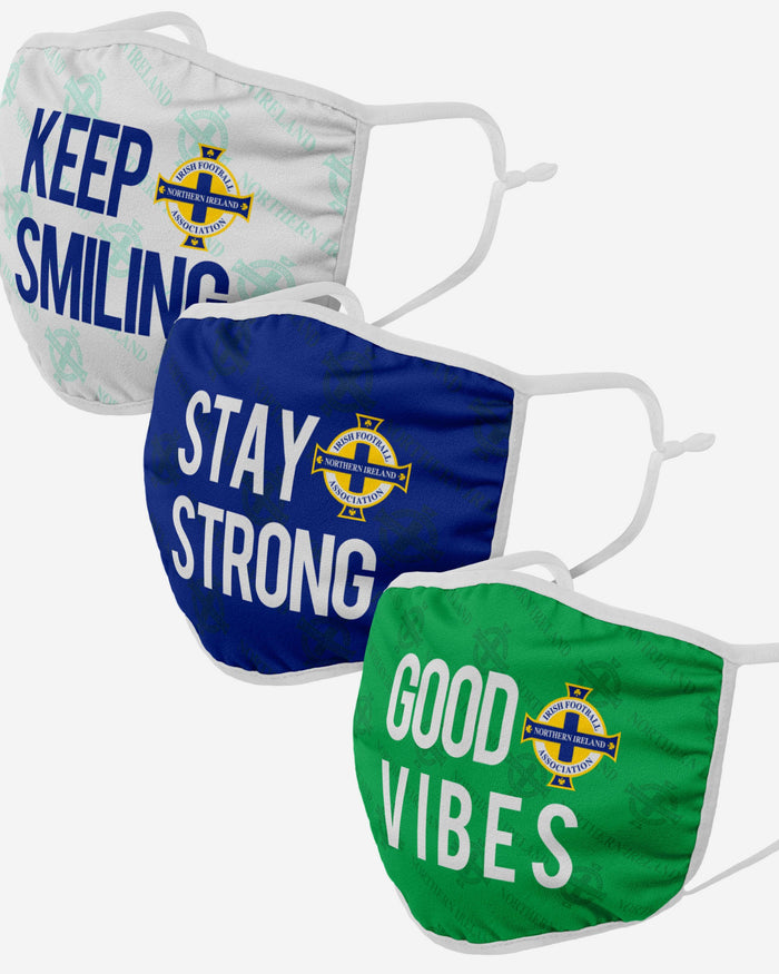 Northern Ireland Positive Slogan 3 Pack Face Cover FOCO - FOCO.com | UK & IRE