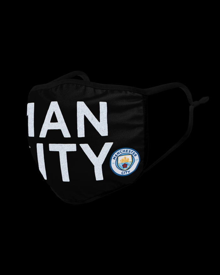Manchester City FC Reflective Wordmark Face Cover FOCO - FOCO.com | UK & IRE