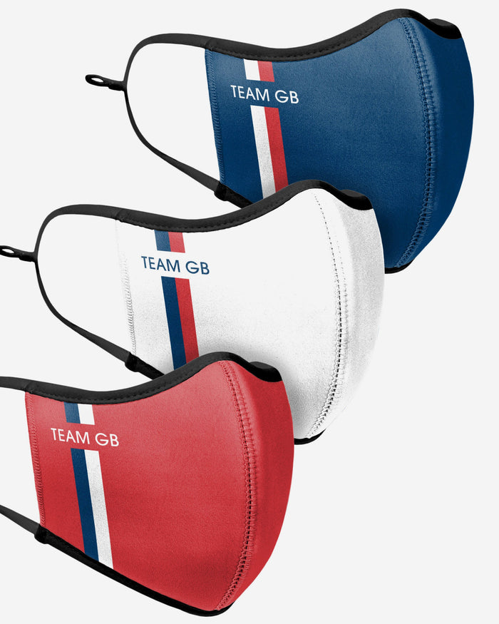 Team GB 3 Pack Sport Face Cover FOCO - FOCO.com | UK & IRE