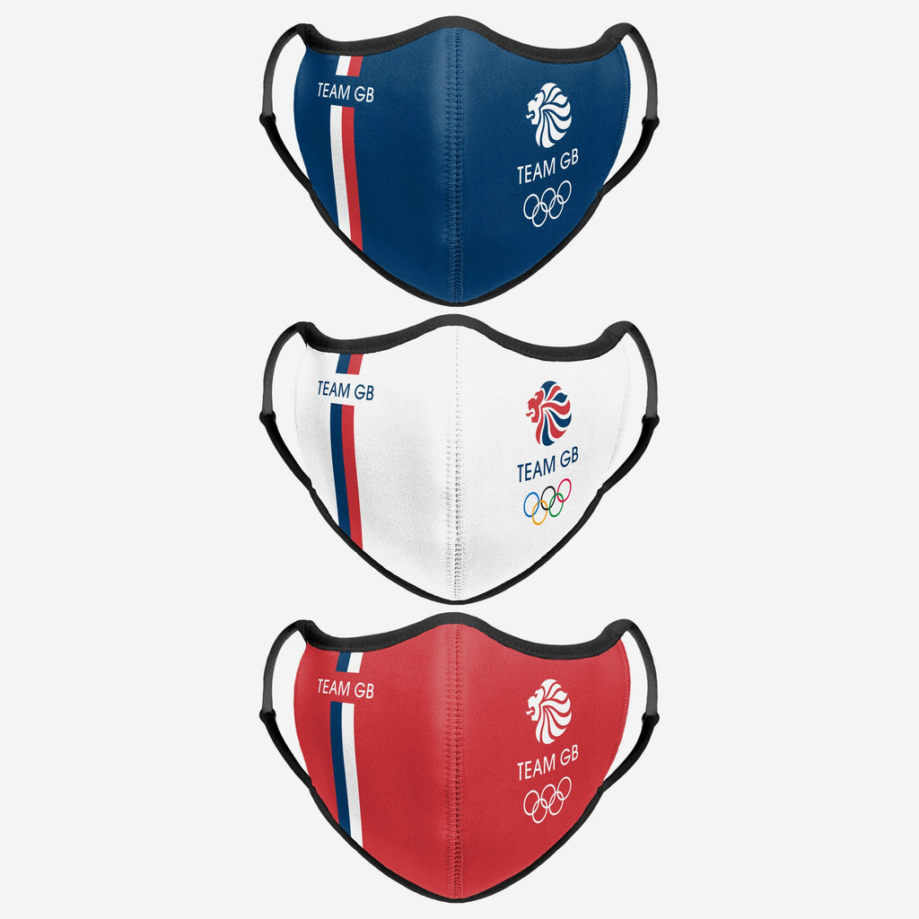 Team GB 3 Pack Sport Face Cover FOCO - FOCO.com | UK & IRE