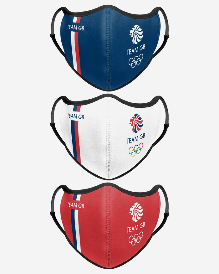 Team GB 3 Pack Sport Face Cover FOCO - FOCO.com | UK & IRE