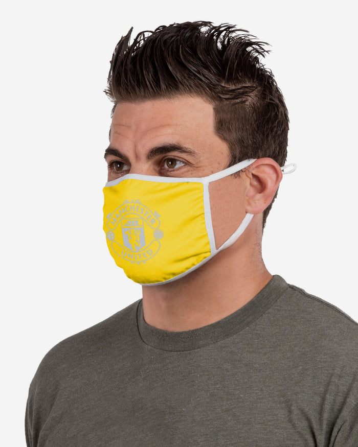 Manchester United FC Yellow Neon Reflective Face Cover FOCO - FOCO.com | UK & IRE