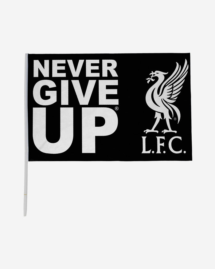 Liverpool FC Never Give Up Black 3 x 2 Flag FOCO - FOCO.com | UK & IRE