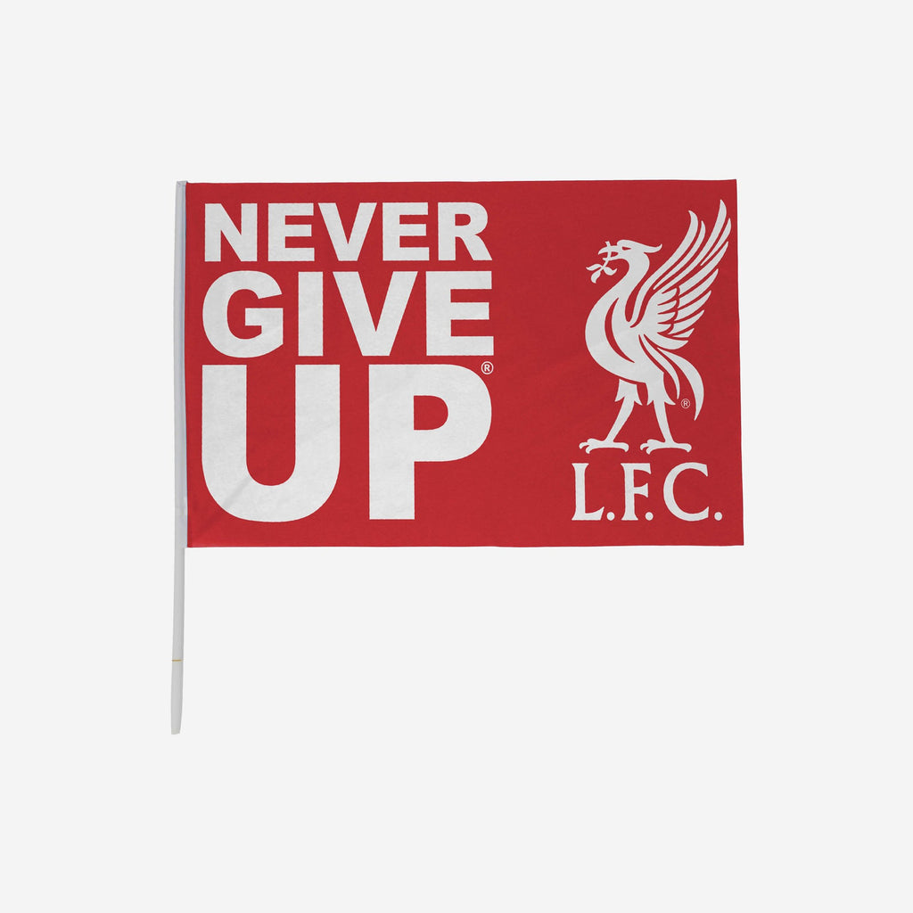 Liverpool FC Never Give Up Red 3 x 2 Flag FOCO - FOCO.com | UK & IRE
