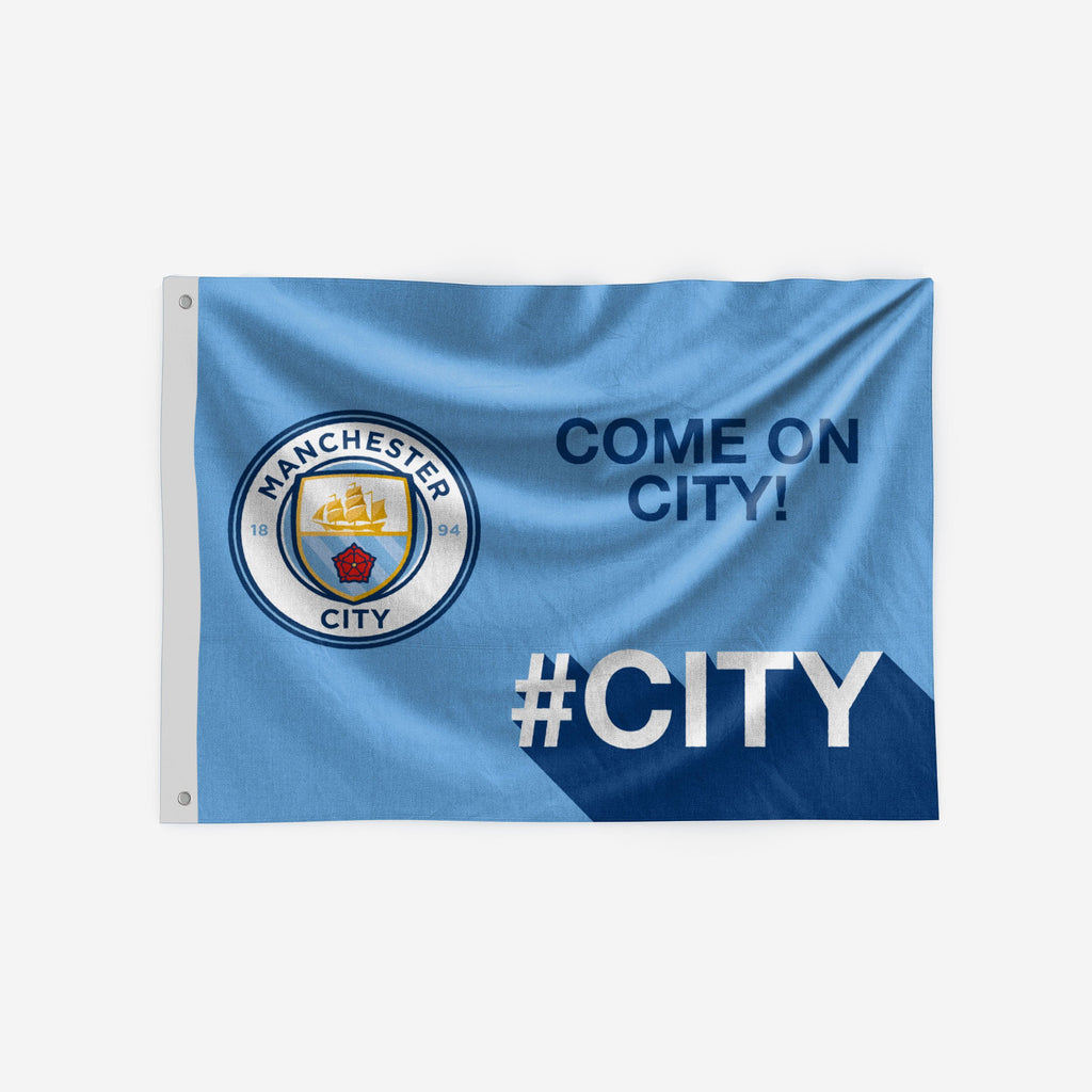 Manchester City FC Motivational Slogan Flag FOCO - FOCO.com | UK & IRE