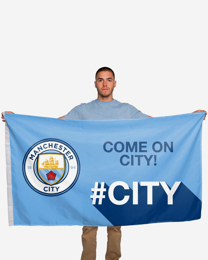 Manchester City FC Motivational Slogan Flag FOCO - FOCO.com | UK & IRE