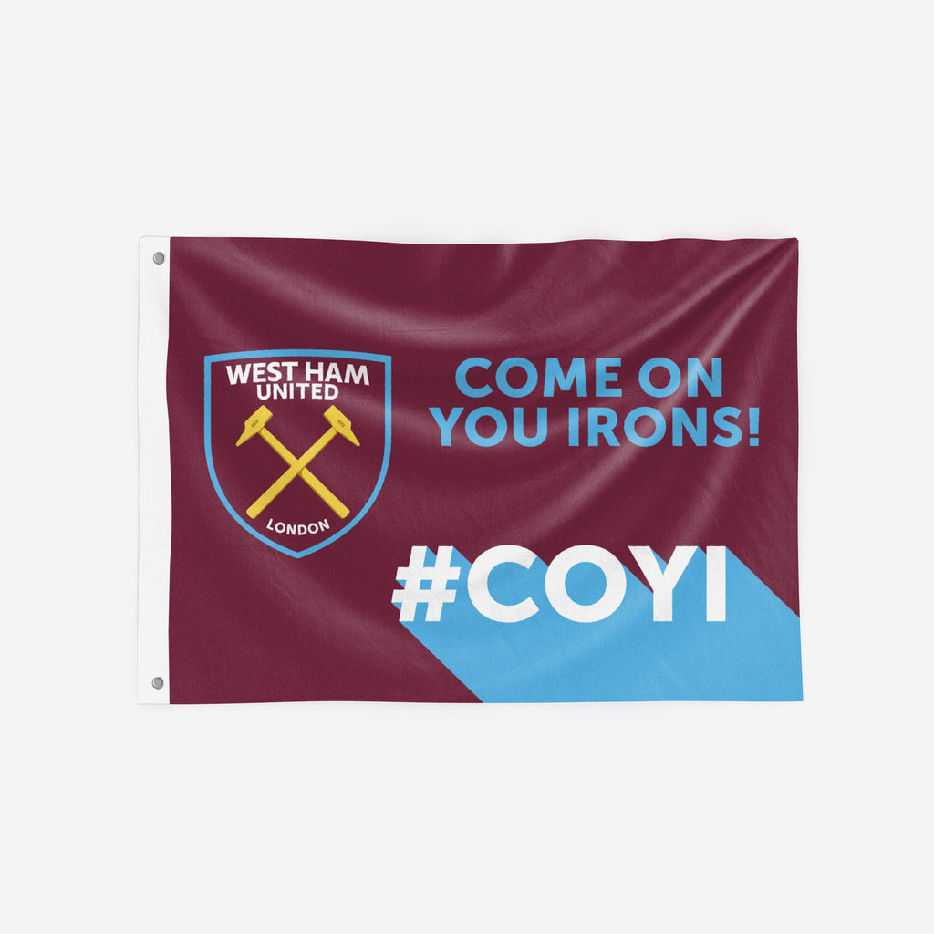 West Ham United FC Motivational Slogan Flag FOCO - FOCO.com | UK & IRE
