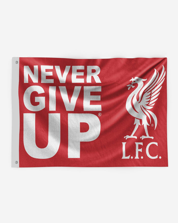 Liverpool FC Never Give Up Red 5 x 3 Flag FOCO - FOCO.com | UK & IRE