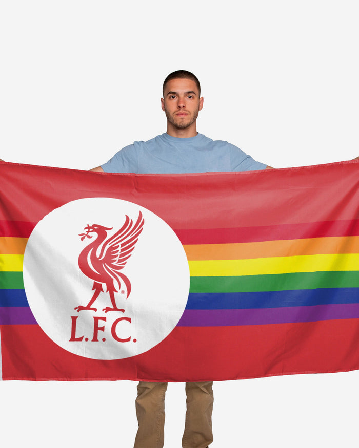 Liverpool FC Rainbow 5x3 Flag FOCO - FOCO.com | UK & IRE