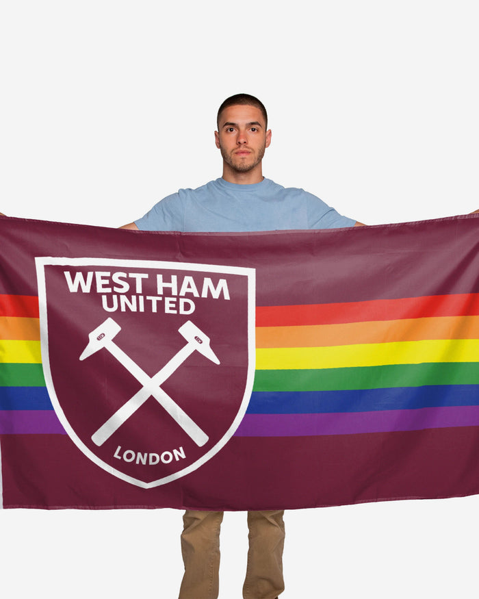 West Ham United FC Rainbow 5 x 3 Flag FOCO - FOCO.com | UK & IRE