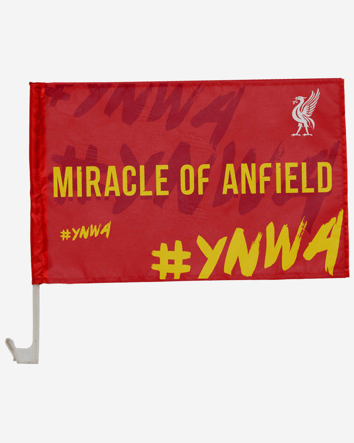 Liverpool FC Miracle Of Anfield 2 Pack Car Flag FOCO - FOCO.com | UK & IRE
