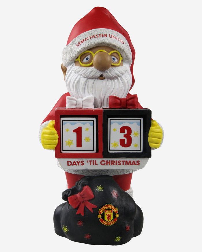 Manchester United FC Christmas Countdown Gnome FOCO - FOCO.com | UK & IRE