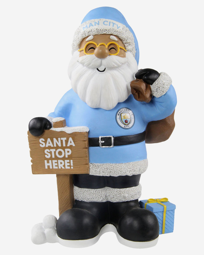 Manchester City FC Santa Stop Here Gnome FOCO - FOCO.com | UK & IRE
