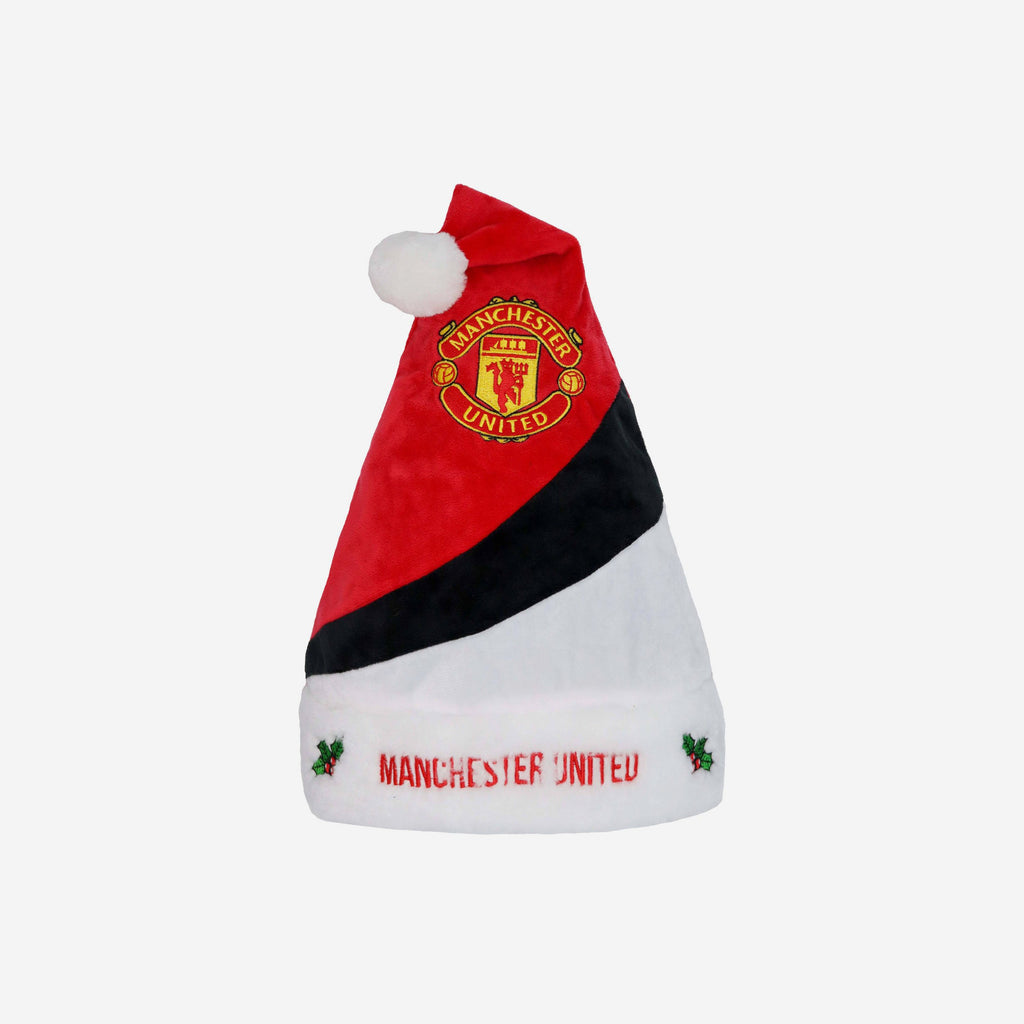 Manchester United FC Colourblock Santa Hat FOCO - FOCO.com | UK & IRE