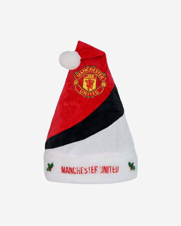 Manchester United FC Colourblock Santa Hat FOCO - FOCO.com | UK & IRE