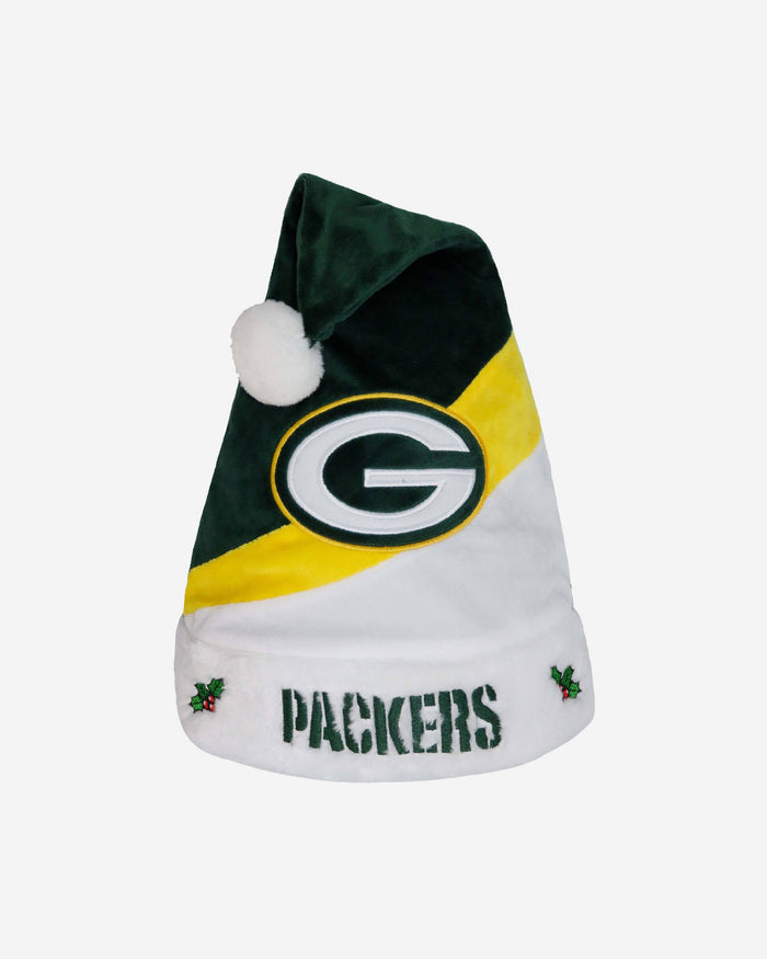 Green Bay Packers Colourblock Santa Hat FOCO - FOCO.com | UK & IRE