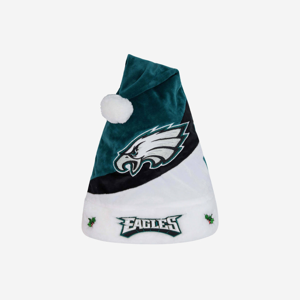 Philadelphia Eagles Colourblock Santa Hat FOCO - FOCO.com | UK & IRE