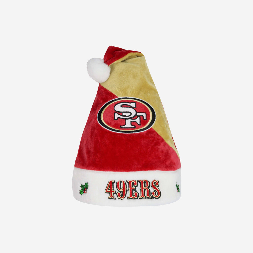 San Francisco 49ers Colourblock Santa Hat FOCO - FOCO.com | UK & IRE