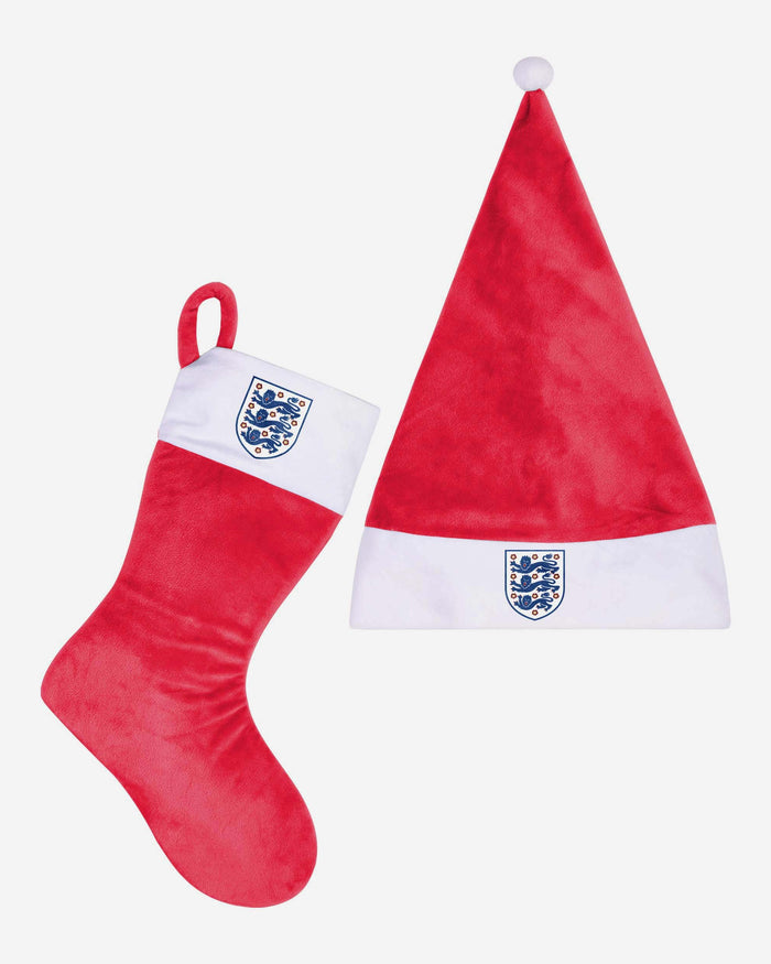 England Santa Hat & Stocking Set FOCO - FOCO.com | UK & IRE