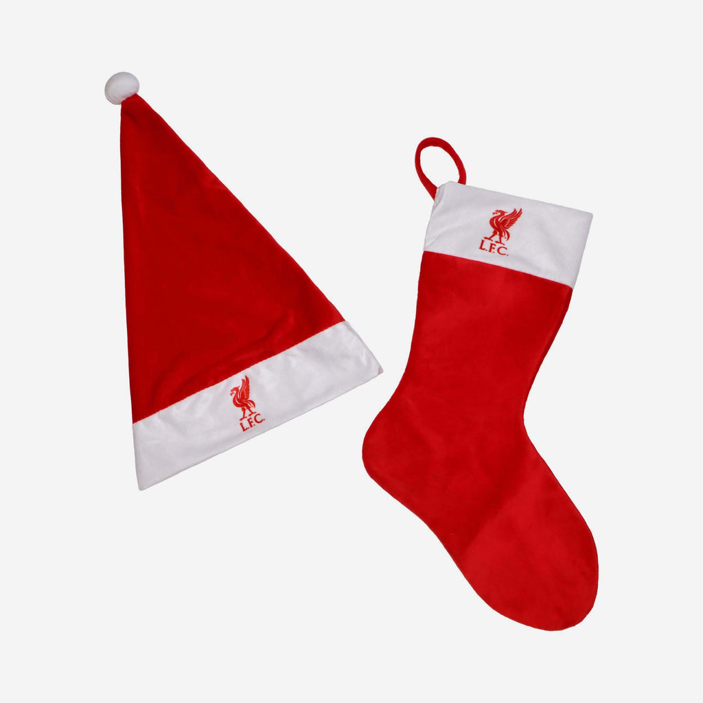 Liverpool FC Santa Hat & Stocking Set FOCO - FOCO.com | UK & IRE
