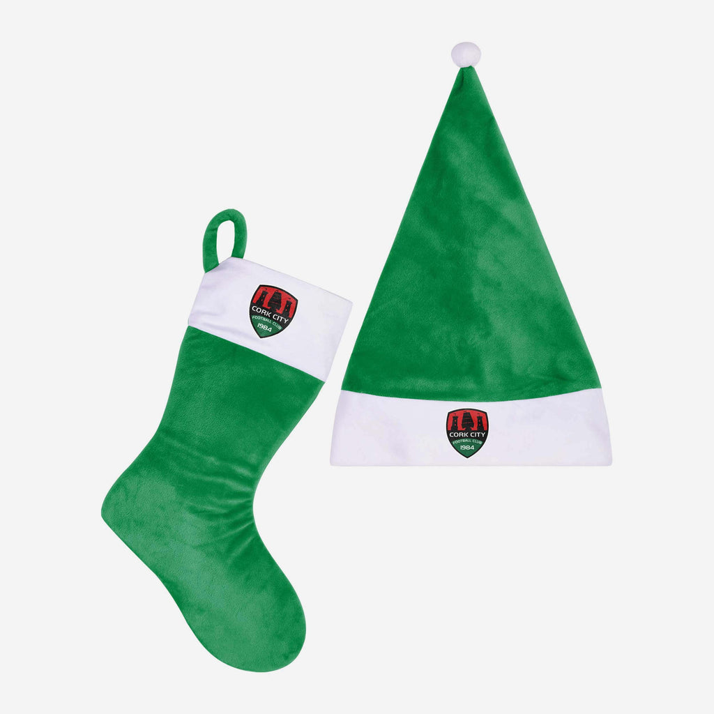 Cork City FC Santa Hat & Stocking Set FOCO - FOCO.com | UK & IRE