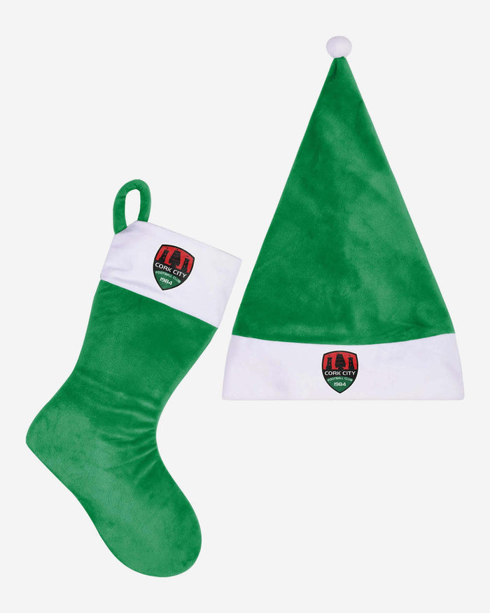 Cork City FC Santa Hat & Stocking Set FOCO - FOCO.com | UK & IRE