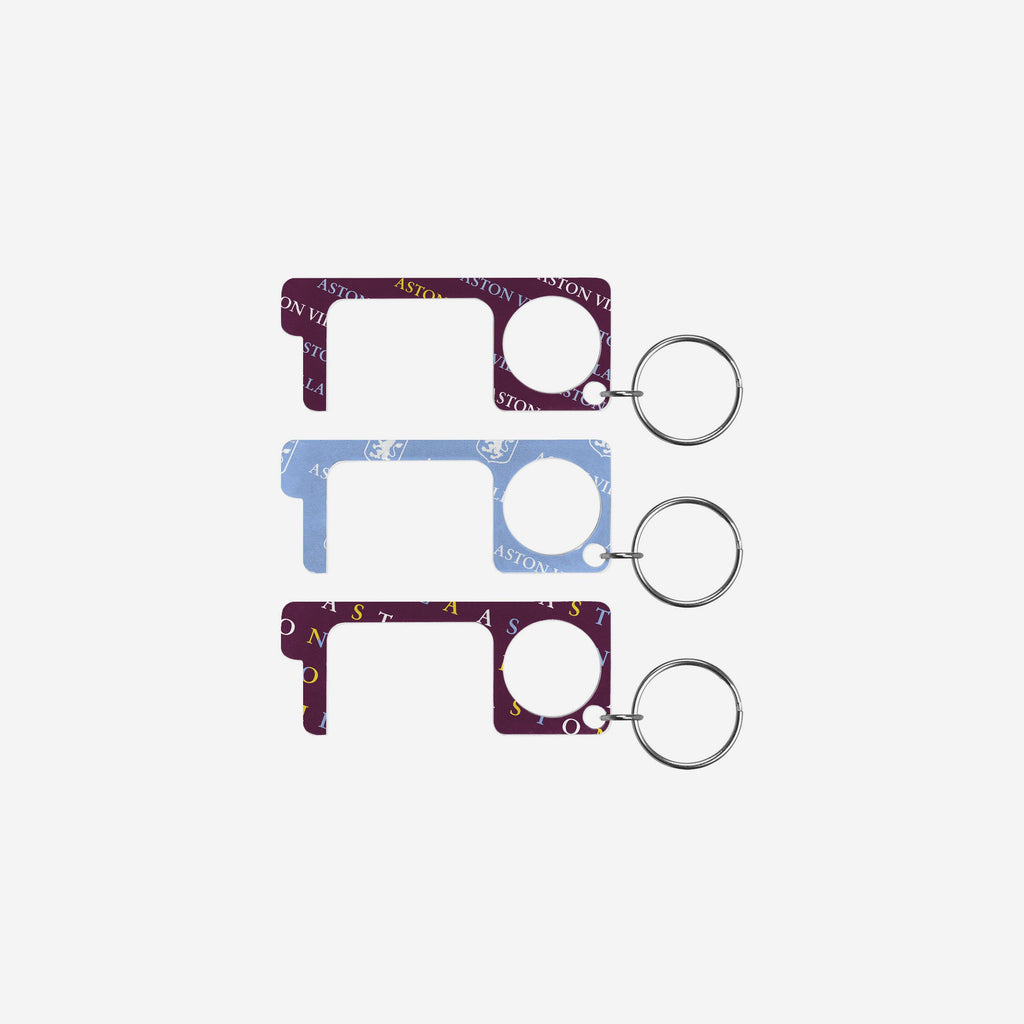 Aston Villa FC 3 Pack No Touch Keyring FOCO - FOCO.com | UK & IRE