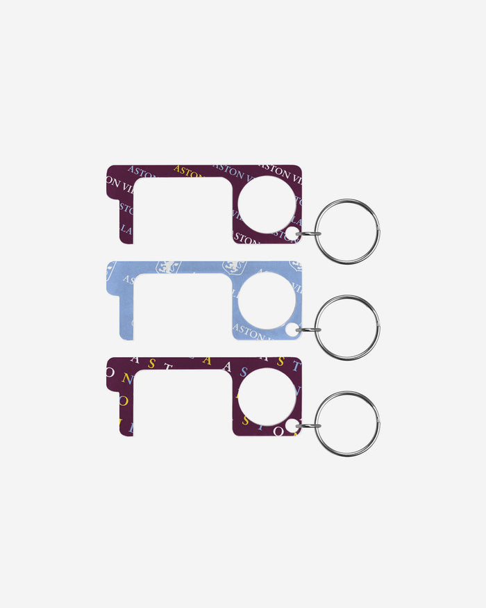 Aston Villa FC 3 Pack No Touch Keyring FOCO - FOCO.com | UK & IRE