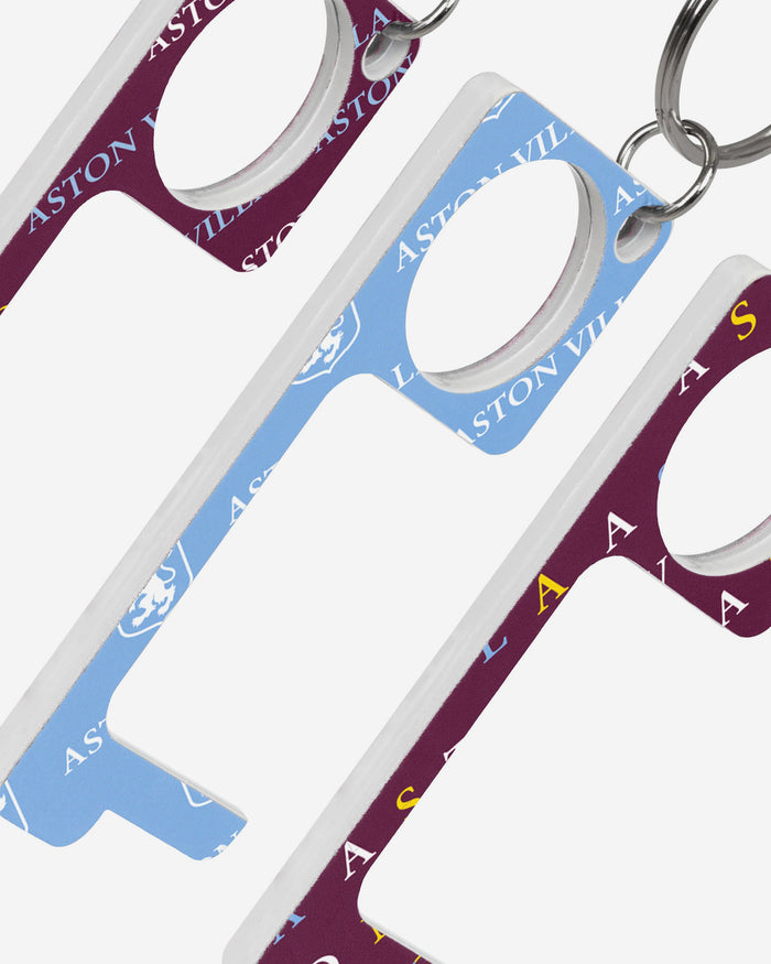 Aston Villa FC 3 Pack No Touch Keyring FOCO - FOCO.com | UK & IRE