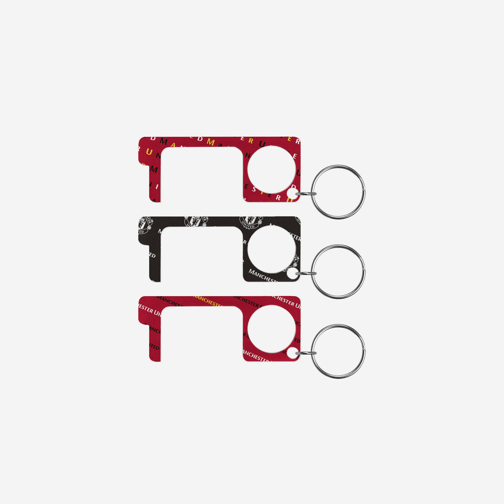 Manchester United FC 3 Pack No Touch Keyring FOCO - FOCO.com | UK & IRE