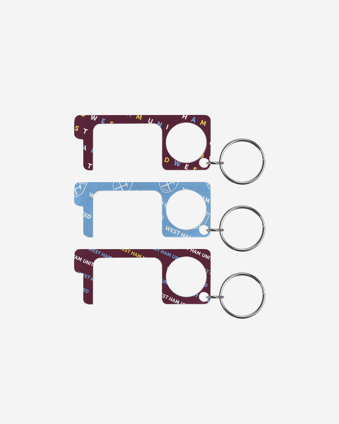 West Ham United FC 3 Pack No Touch Keyring FOCO - FOCO.com | UK & IRE