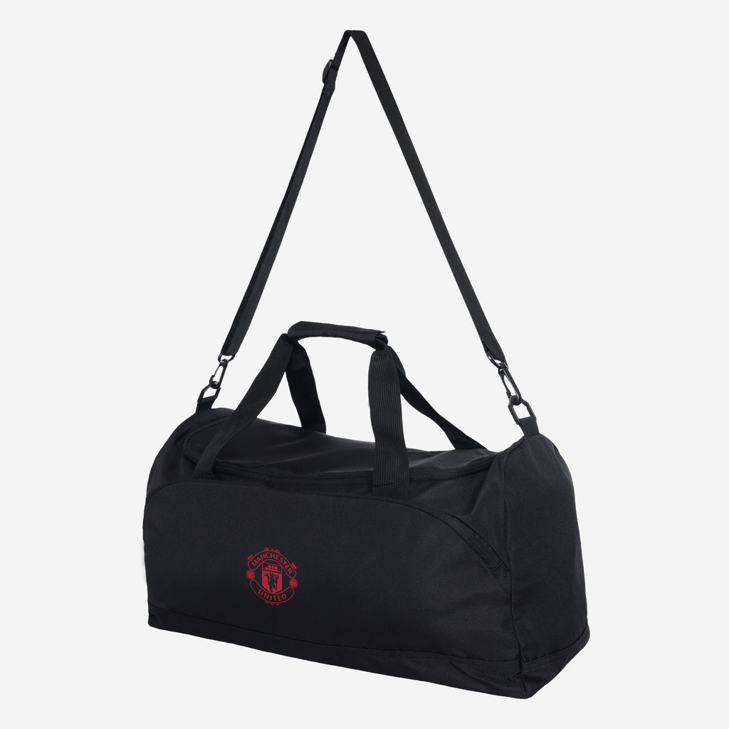 Manchester United FC Black Recycled Duffle Bag FOCO | UK
