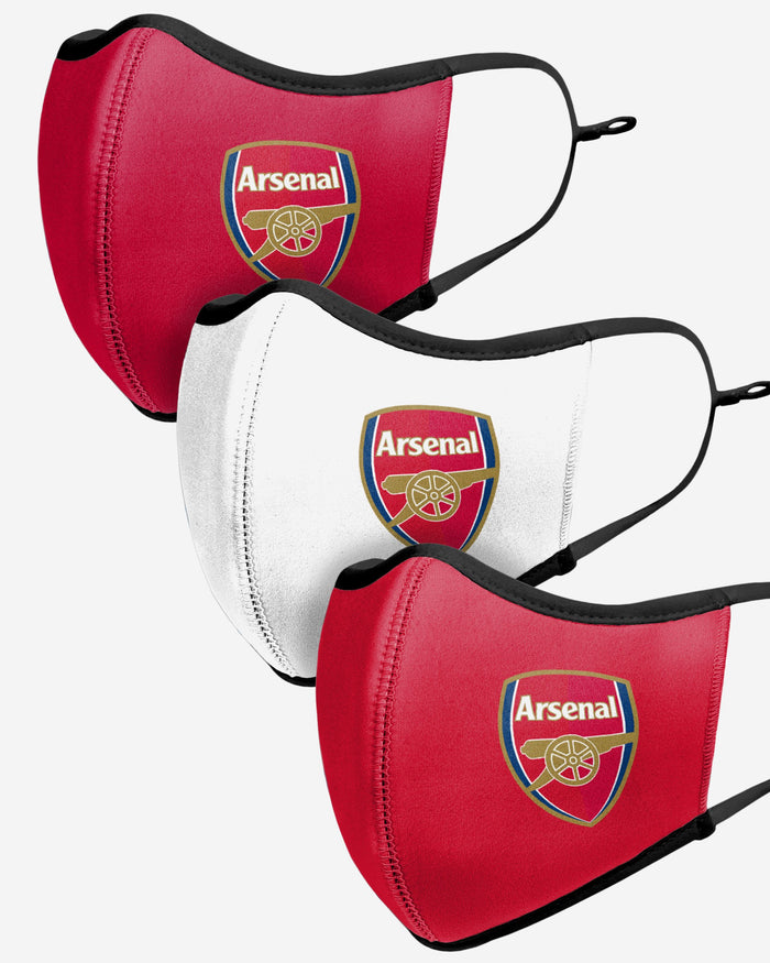 Arsenal FC Sport 3 Pack Face Cover FOCO - FOCO.com | UK & IRE