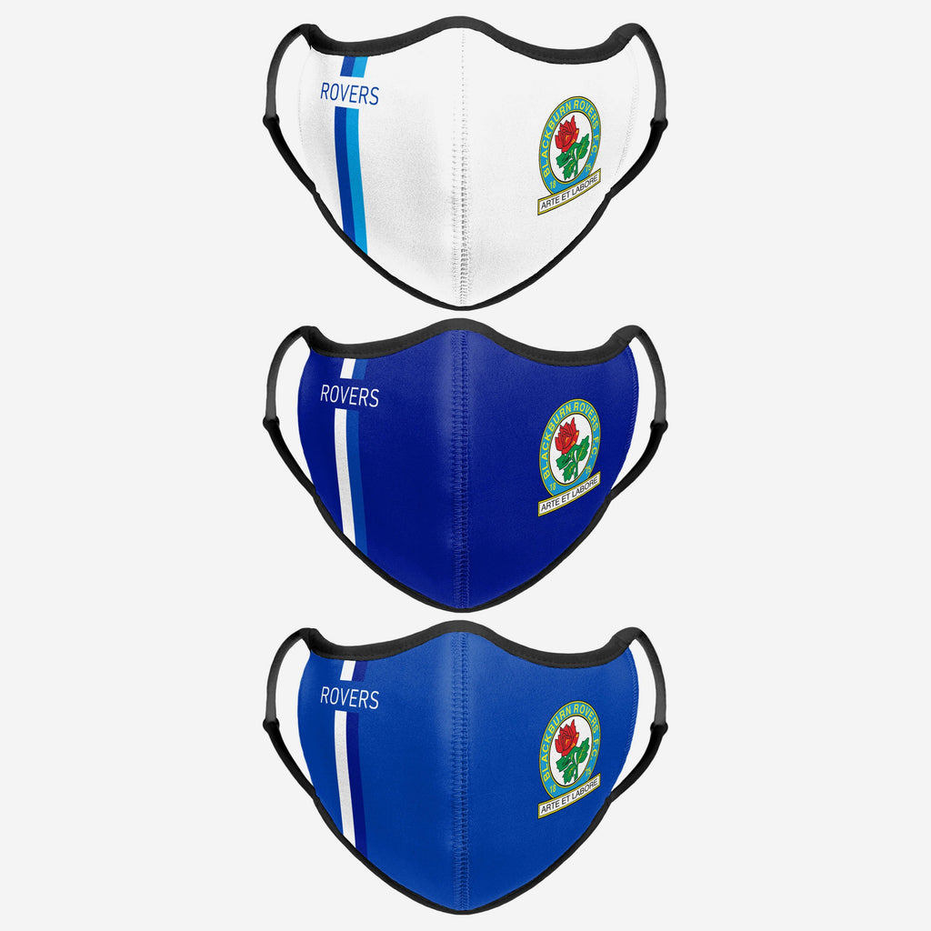 Blackburn Rovers FC Sport 3 Pack Face Cover FOCO - FOCO.com | UK & IRE