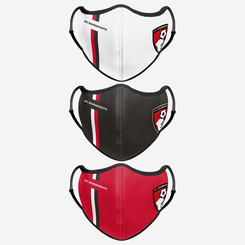 AFC Bournemouth Sport 3 Pack Face Cover FOCO - FOCO.com | UK & IRE