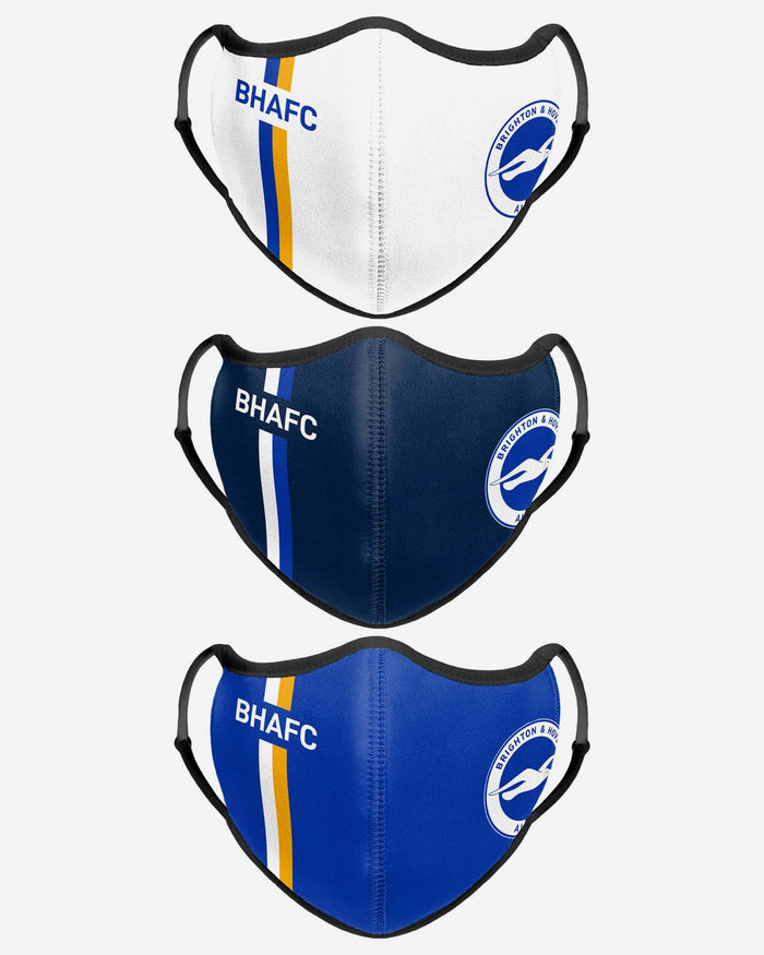 Brighton & Hove Albion FC Sport 3 Pack Face Cover FOCO - FOCO.com | UK & IRE