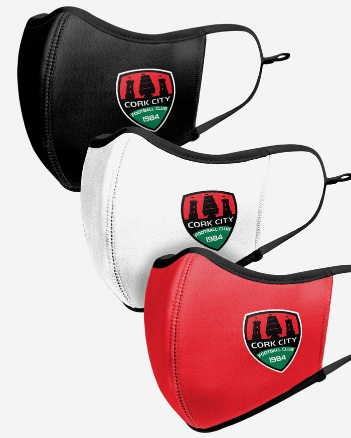 Cork City FC Sport 3 Pack Face Cover FOCO - FOCO.com | UK & IRE