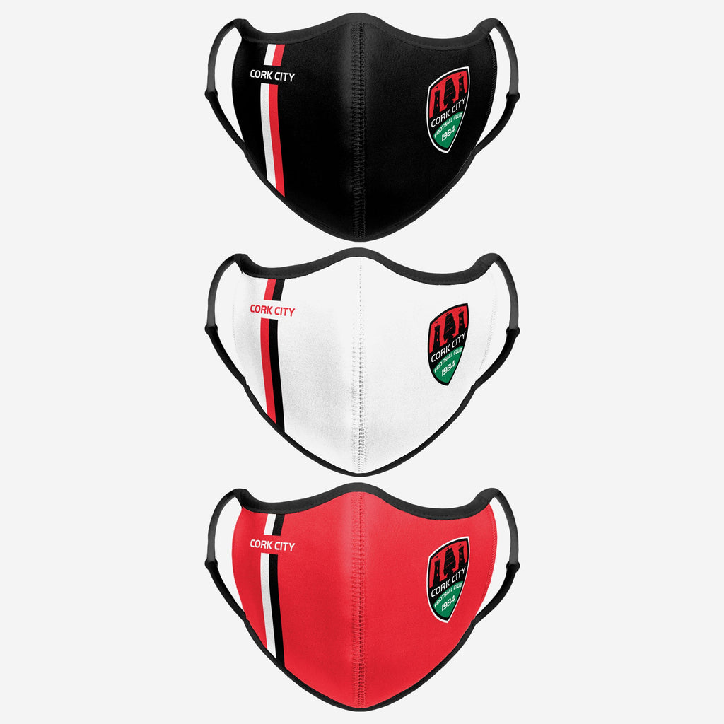 Cork City FC Sport 3 Pack Face Cover FOCO - FOCO.com | UK & IRE
