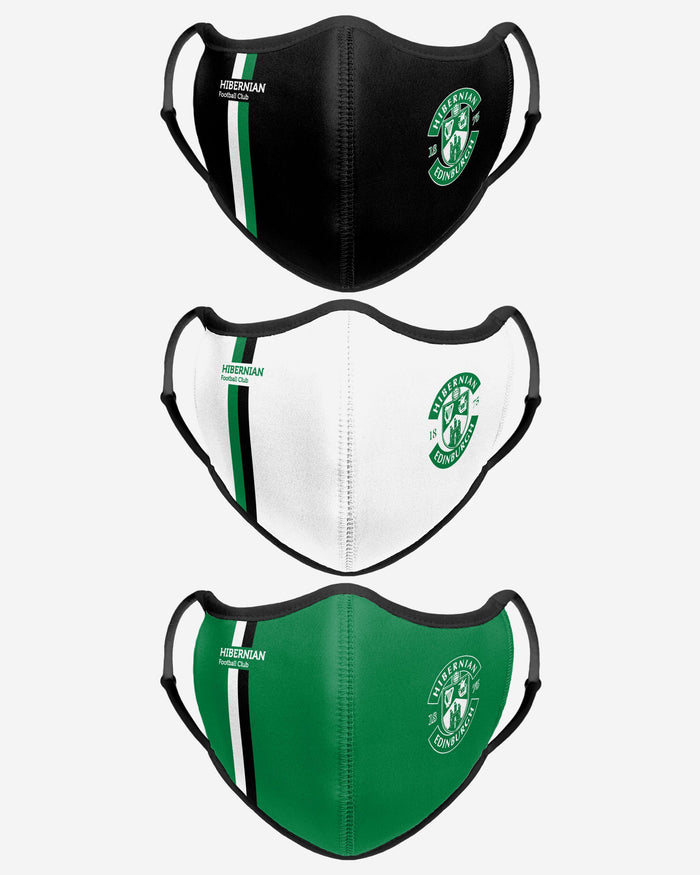 Hibernian FC Sport 3 Pack Face Cover FOCO - FOCO.com | UK & IRE