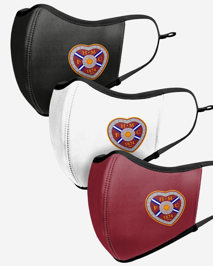 Heart of Midlothian FC Sport 3 Pack Face Cover FOCO - FOCO.com | UK & IRE
