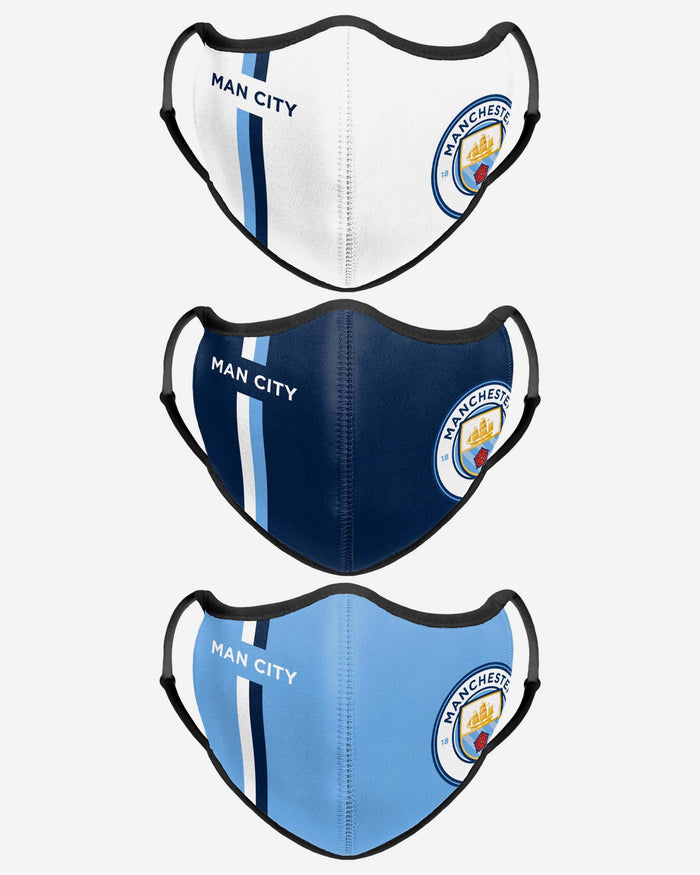 Manchester City FC Sport 3 Pack Face Cover FOCO - FOCO.com | UK & IRE