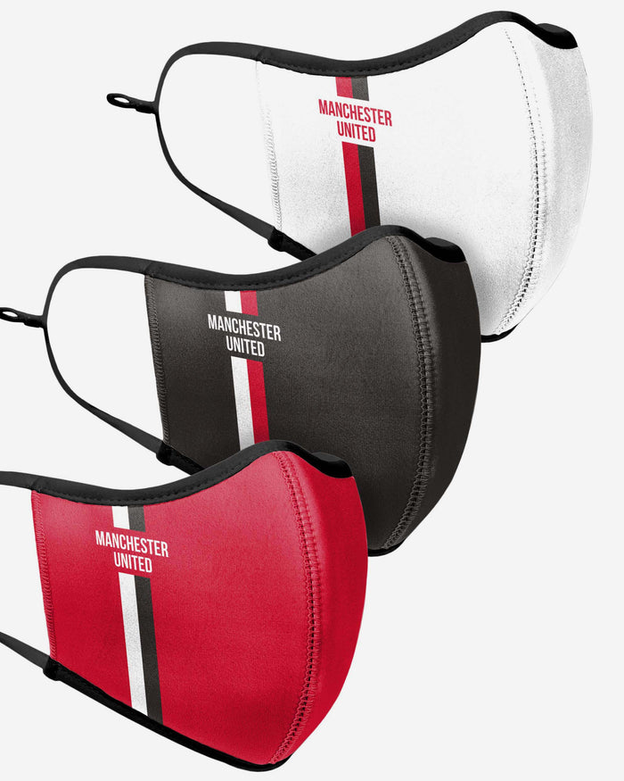 Manchester United FC Sport 3 Pack Face Cover FOCO - FOCO.com | UK & IRE