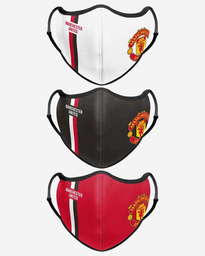 Manchester United FC Sport 3 Pack Face Cover FOCO - FOCO.com | UK & IRE
