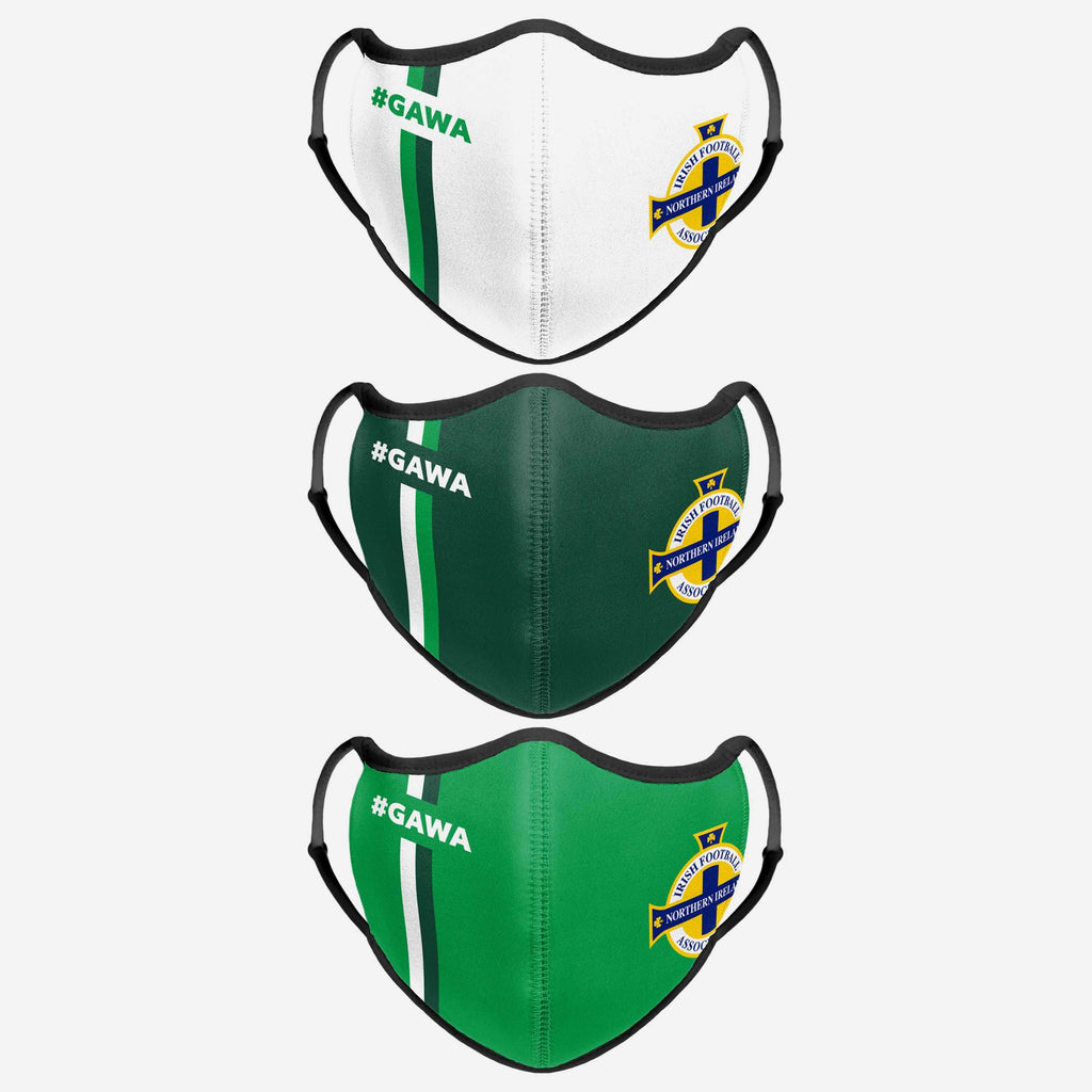 Northern Ireland Sport 3 Pack Face Cover FOCO - FOCO.com | UK & IRE